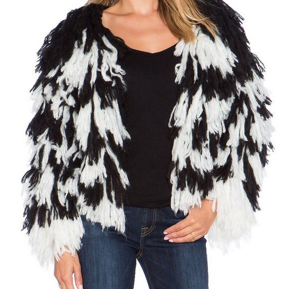 Cleobella Tassel Yarn Fringe Cardigan - Picture 1 of 9